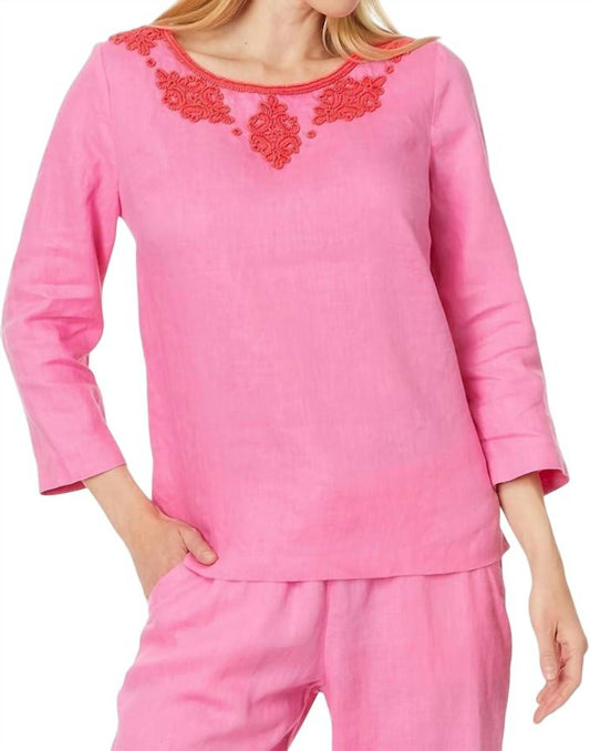 Lilly Pulitzer - Elyn Beaded Linen Top