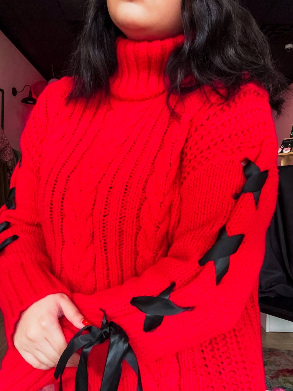 Promesa - Be My Sweetheart Cable Knit Dress