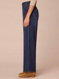Democracy - Ab Solution Sky Rise Wide Leg Petite Jeans