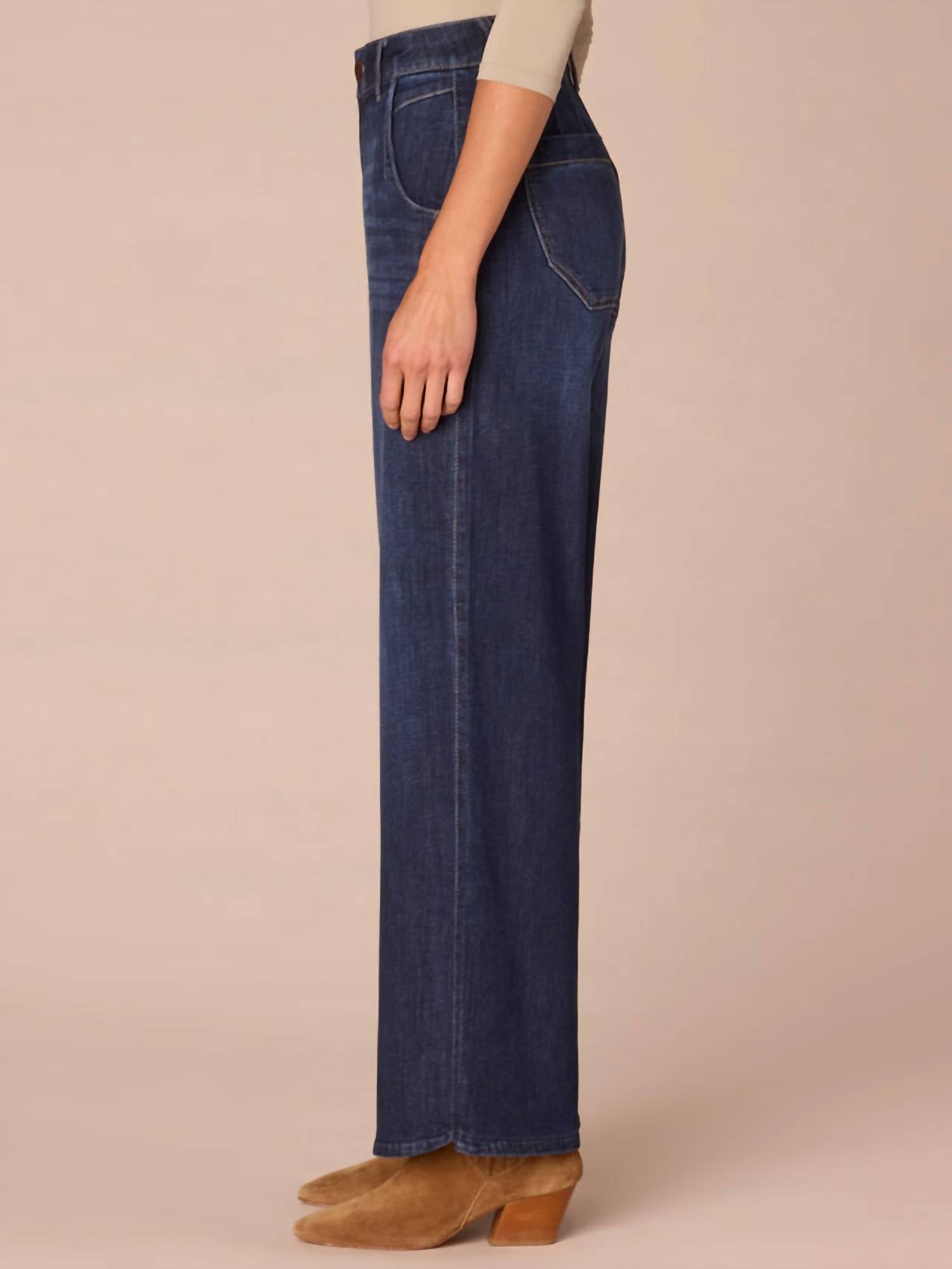Democracy - Ab Solution Sky Rise Wide Leg Petite Jeans