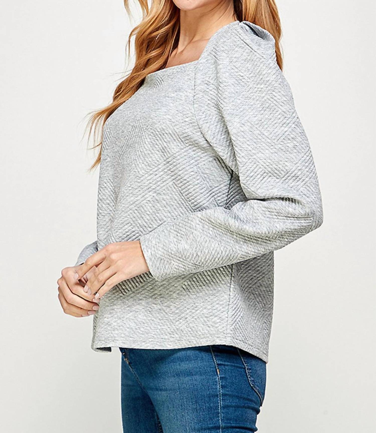 See And Be Seen - Women's Just A Puff Textured Top