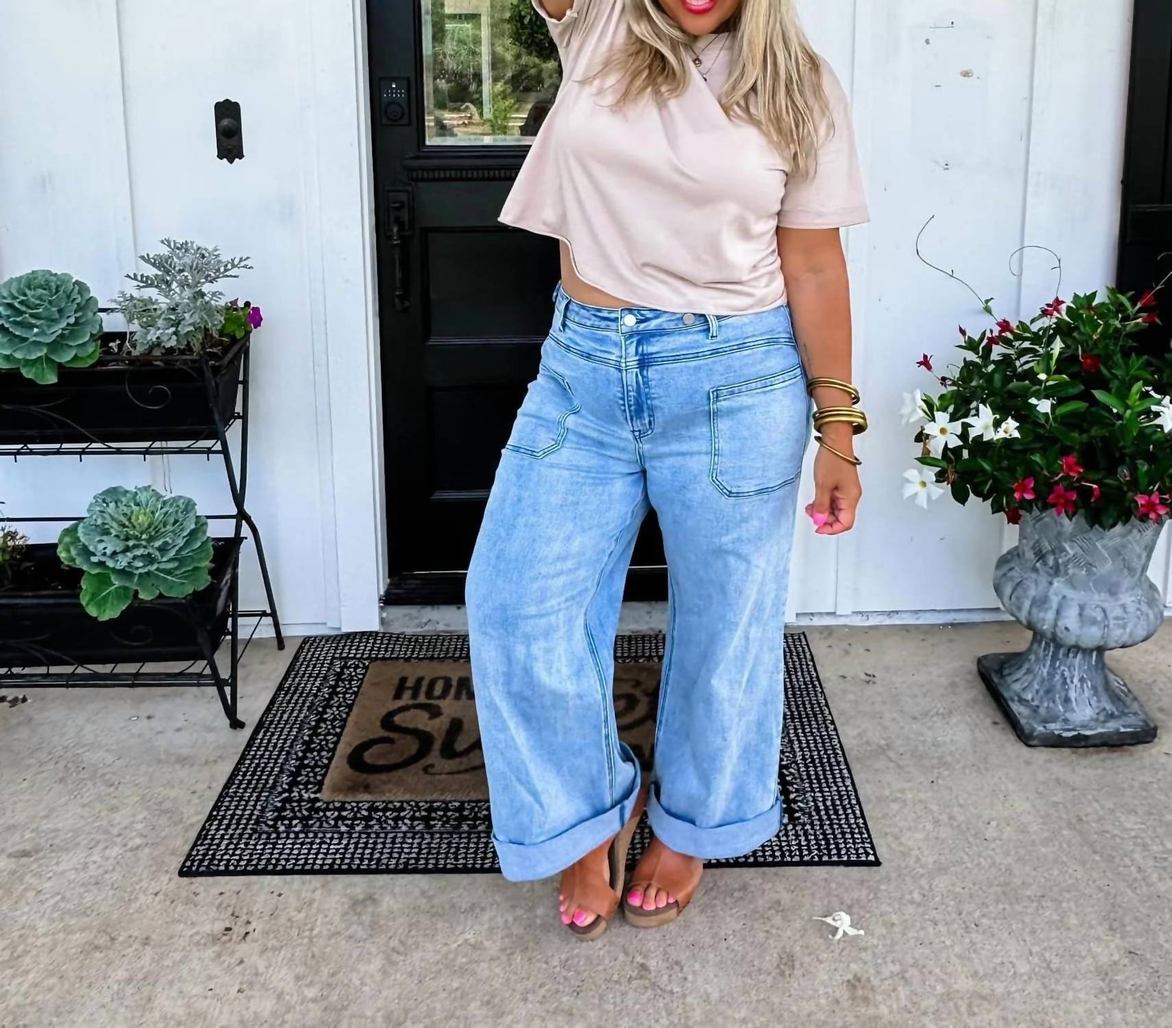 Blakely - Clover Front Pocket Jeans - Plus
