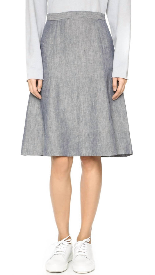 Theory - Saminta Linen Jean Skirt