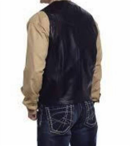 Cripple Creek - Men's Five Button Genuine Nappa Lamb Leather Vest