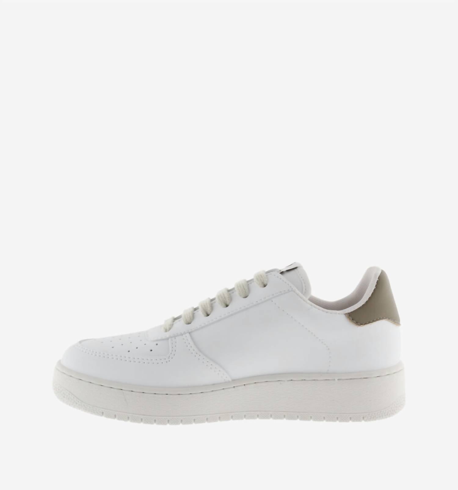 VICTORIA Men's Low-top Lace-up Sneakers in taupe - men's sneaker - alternate view