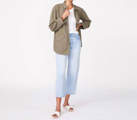 Monrow - Women's Vintage Shirt Jacket Style