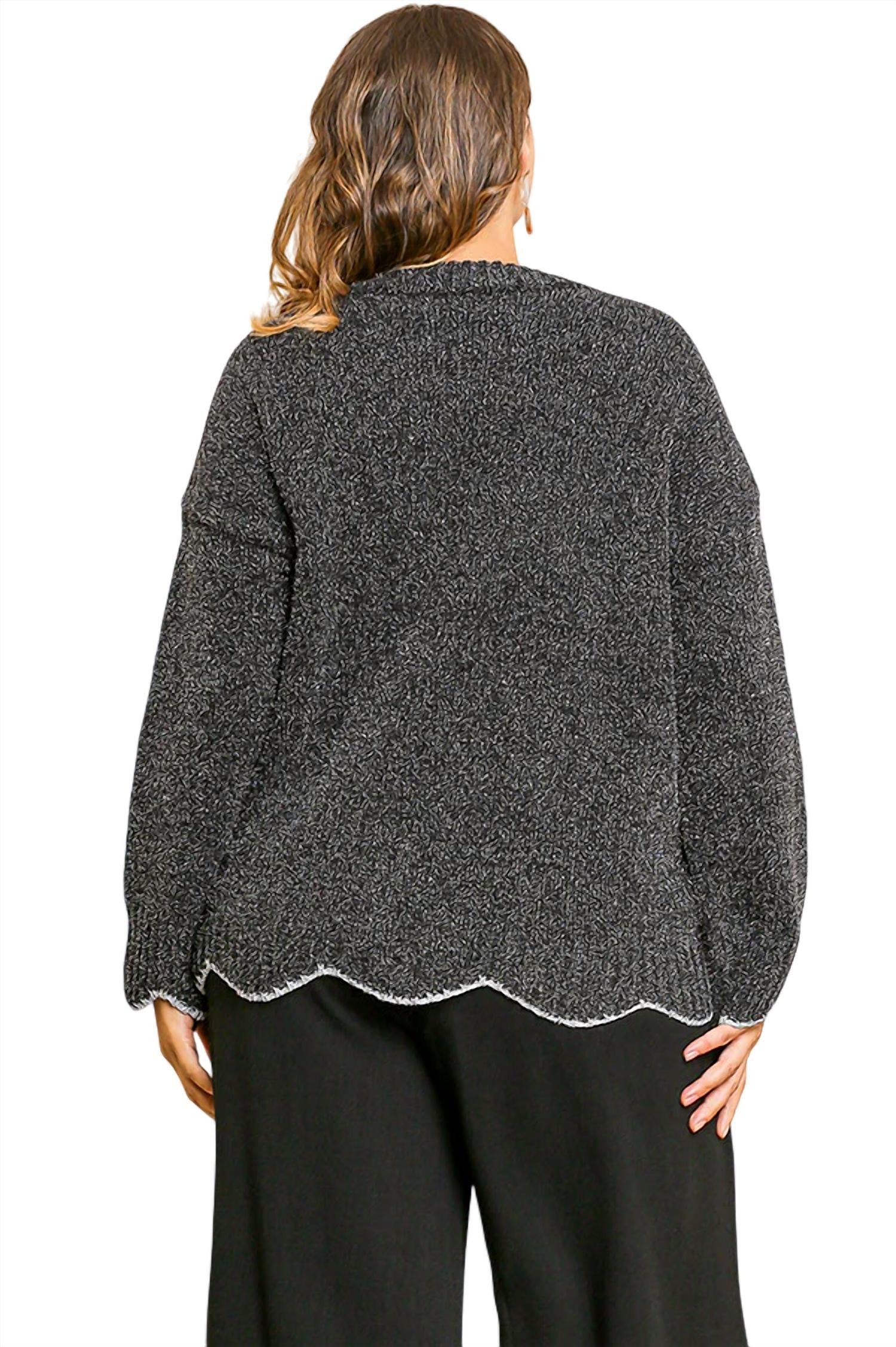 Umgee - Zig Zag Pullover Sweater