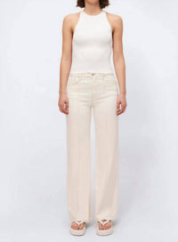 SIMKHAI Miles Pants in ecru - women's pants
