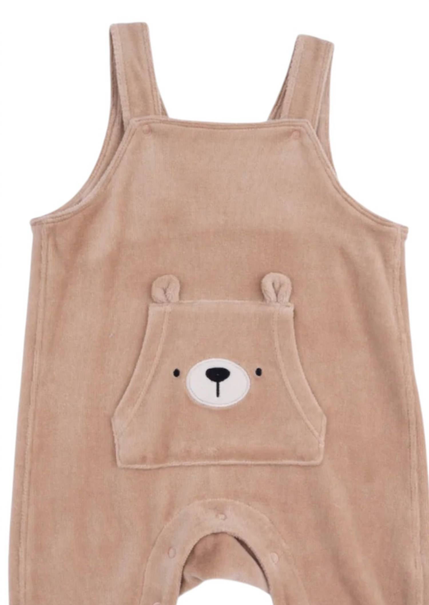 Angel Dear - Kids Velour Teddy Bear Overalls