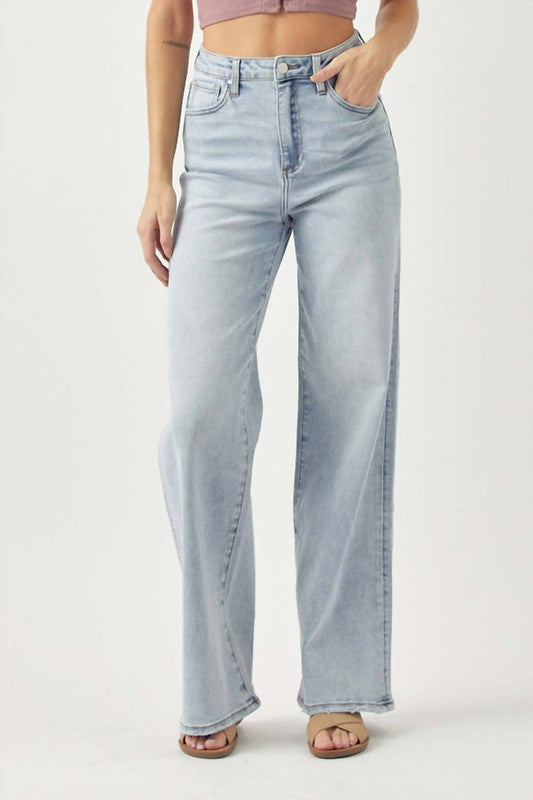 Risen - High Rise Wide Leg Flare Jeans