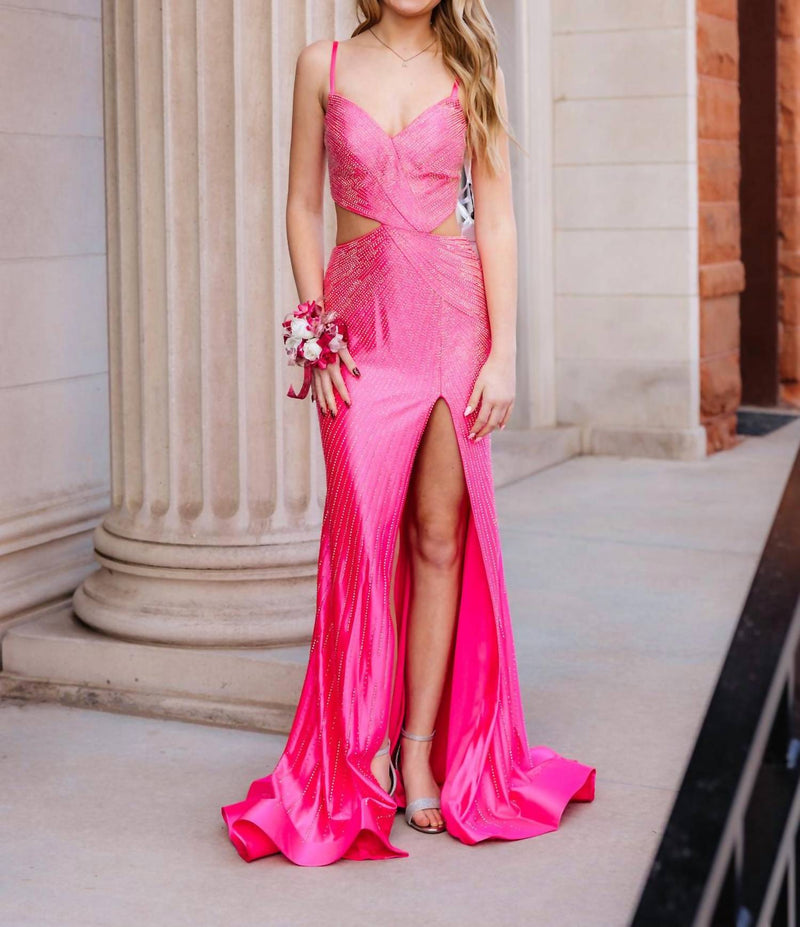sherri hill hot pink prom dress - Women's so the ruffle skirt 20250513 Size:Special Sizing Grey Dress with Brown