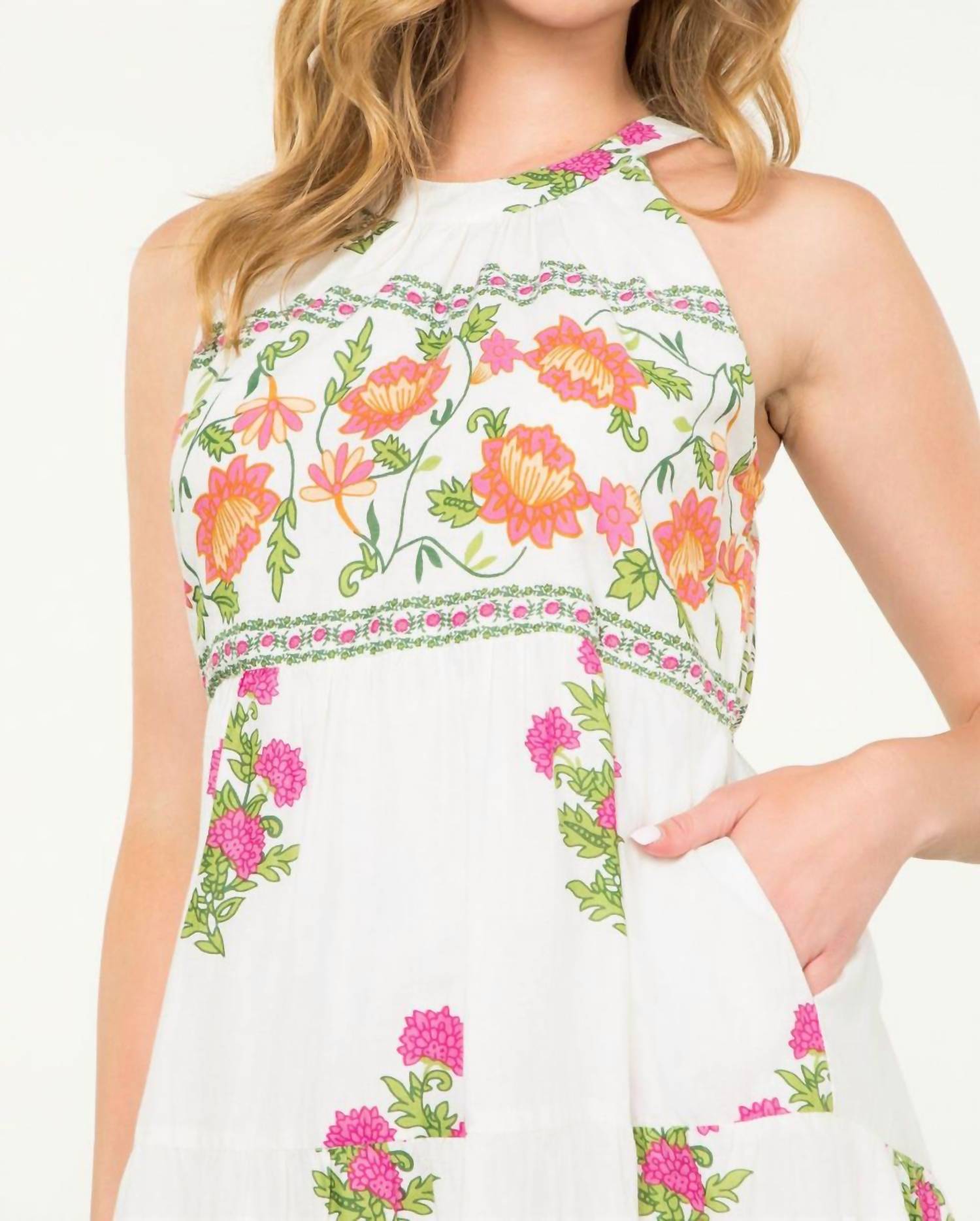 Thml - Halter Floral Print Maxi Dress