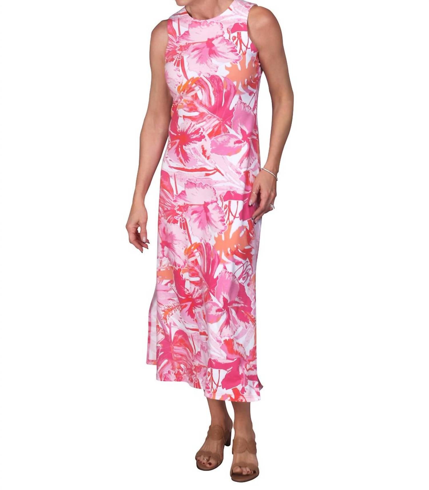 Ana Clare Emilee Maxi Shift Dress in tropics - women's dress