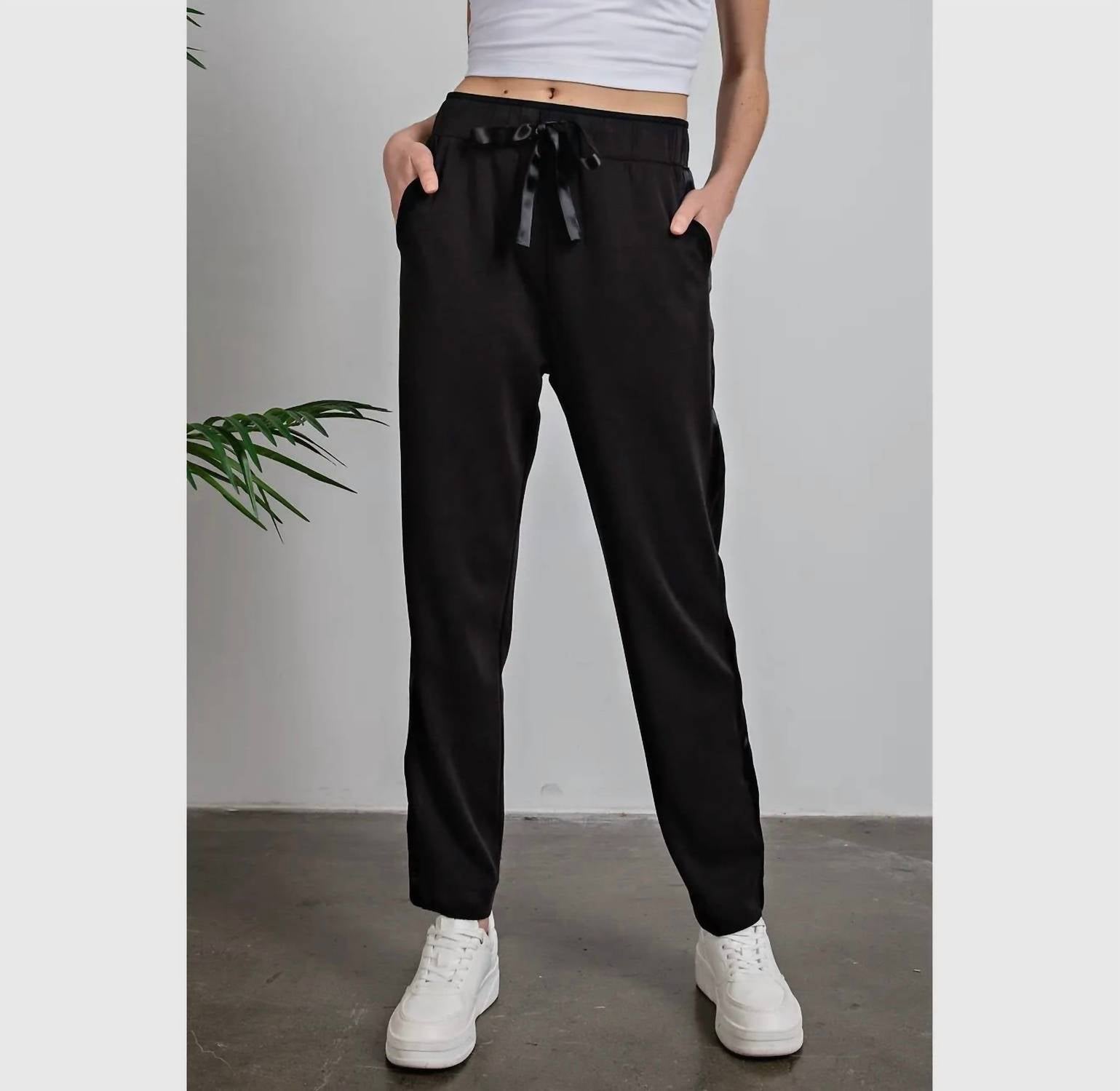 Rae Mode - Modal Scuba Jogger With Side Satin Detail