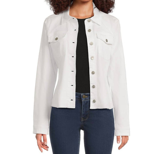 Nydj - Frayed Hem Denim Jacket