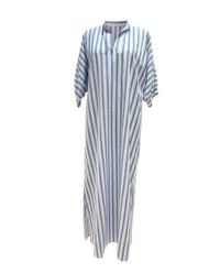 ADRIENNE Women's Blakely Ten Stripe Dress in lt blue - women's dress