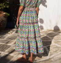 Pink City Prints - Fleur Maxi Skirt
