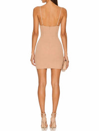 Bronx And Banco - Silk Blend Plunge Mini Dress