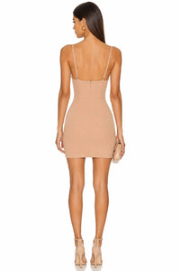 Bronx And Banco - Silk Blend Plunge Mini Dress