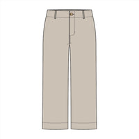 Tribal - Flowy High Rise Twill Capri Pant