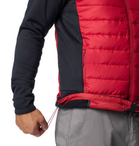 Columbia Arkansas Hybrid Hoodie in black red velvet - men's jacket - alternate view