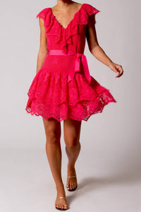Miguelina - Coco Butterfly Scallop Mini Dress
