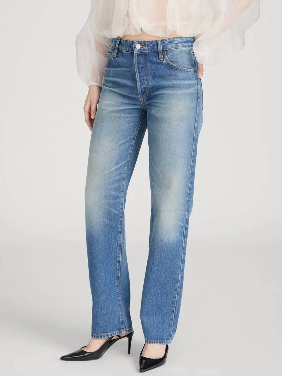 Frame - Essential Straight Leg Jeans