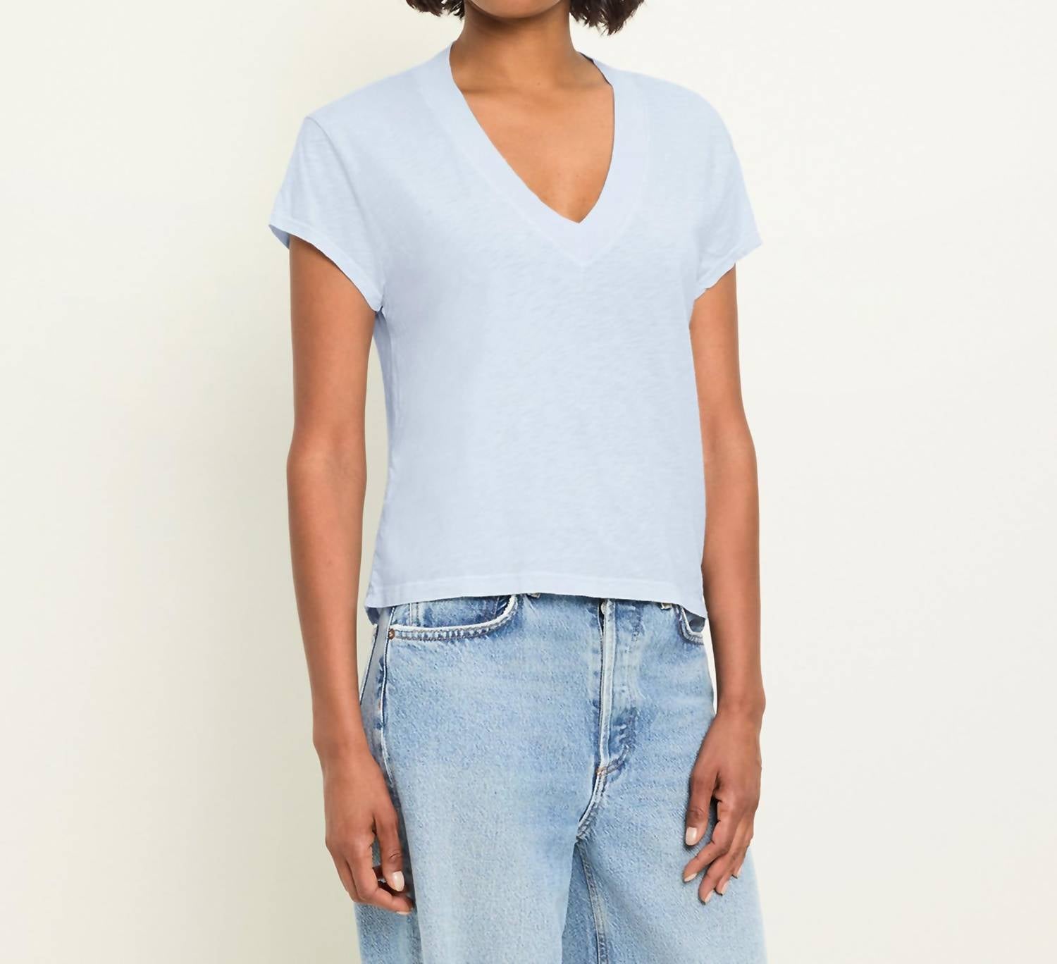 Michael Stars - Harlan Cropped V-neck Tee