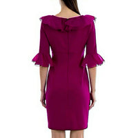 Nue By Shani - Built In Shapewear Ruffle Pencil Dress