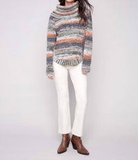 Charlie B - Cowl Neck Cable Knit Sweater