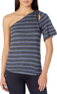 Lucky Brand - One Shoulder Stripe Top