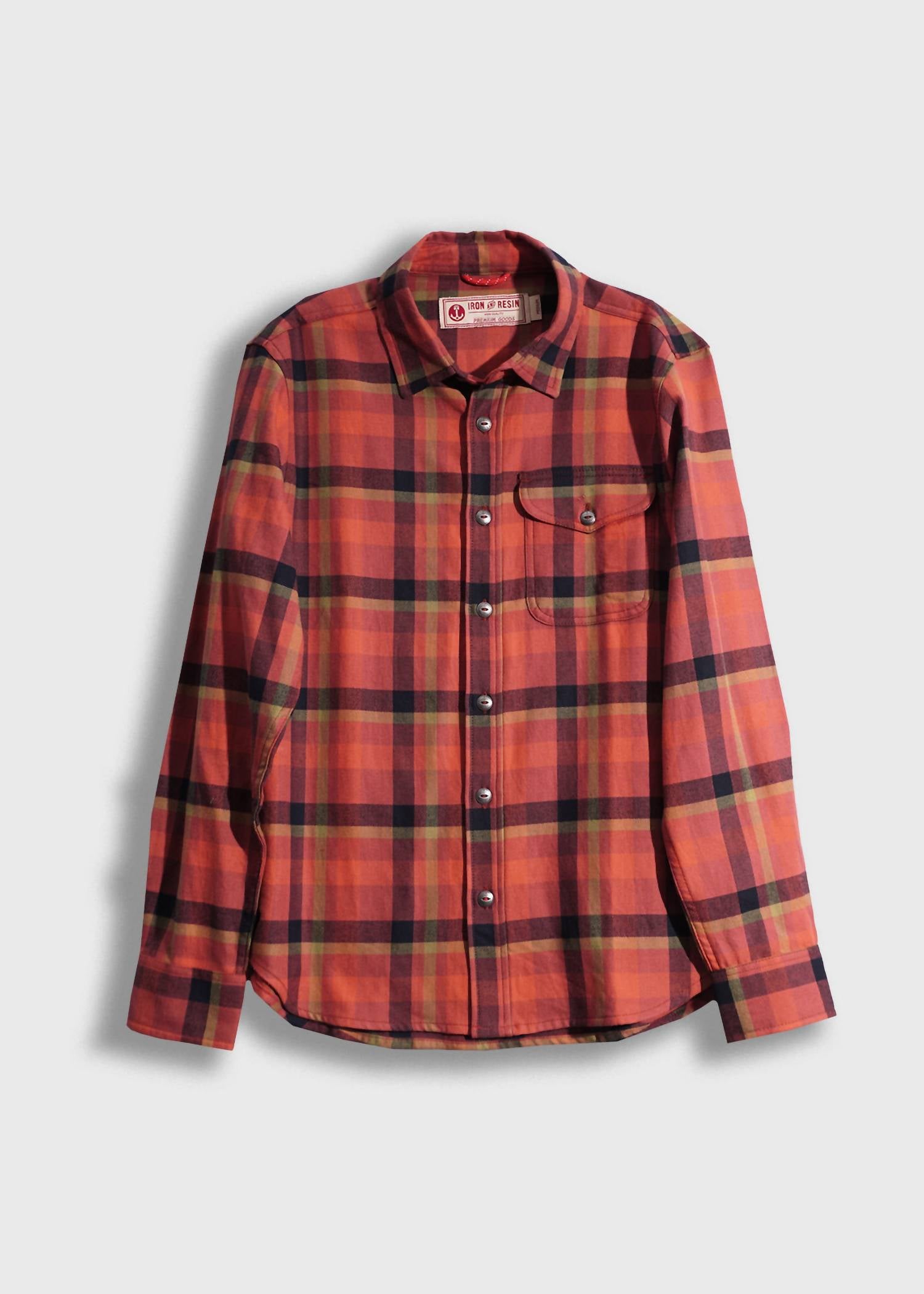 Iron & Resin Men's Palmer Shirt in marsala - men's shirt