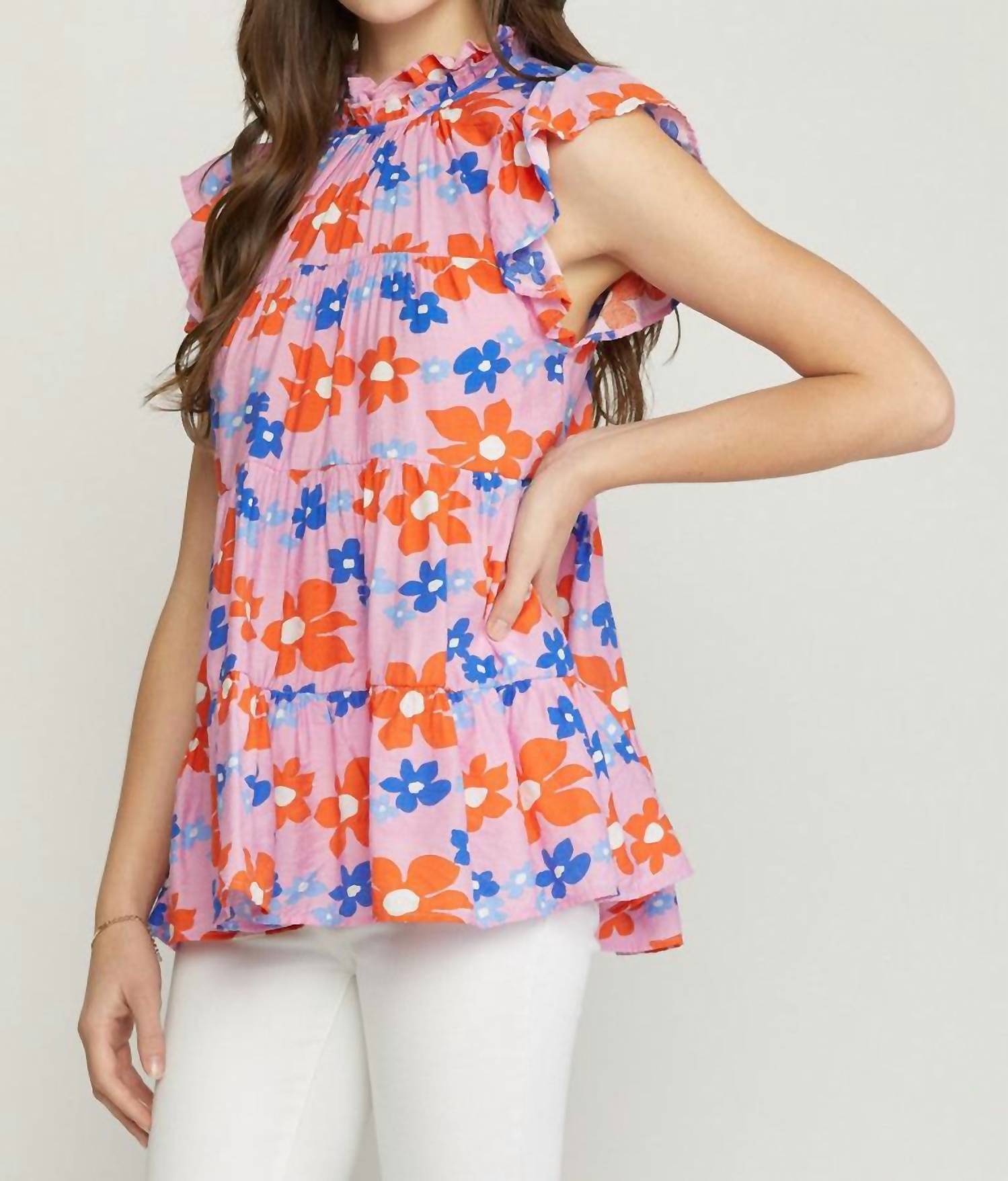 Entro - Break the Mold Flutter Sleeve Top