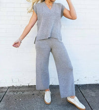 Miou Muse - Women's Cropped Sweater Pants