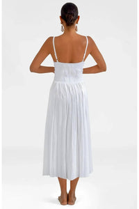 GRETCHEN SCOTT Sleeveless Venus Midi Dress in white - women's dress - alternate view