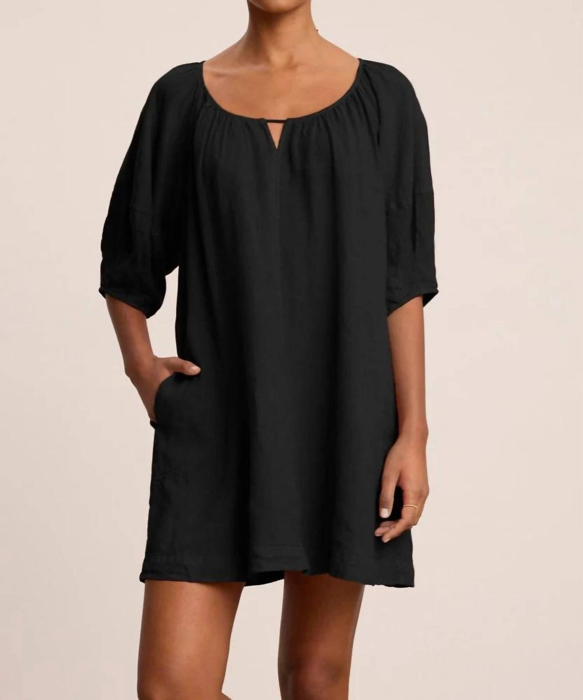 Velvet By Graham & Spencer - Greta Puff Sleeves Mini Dress