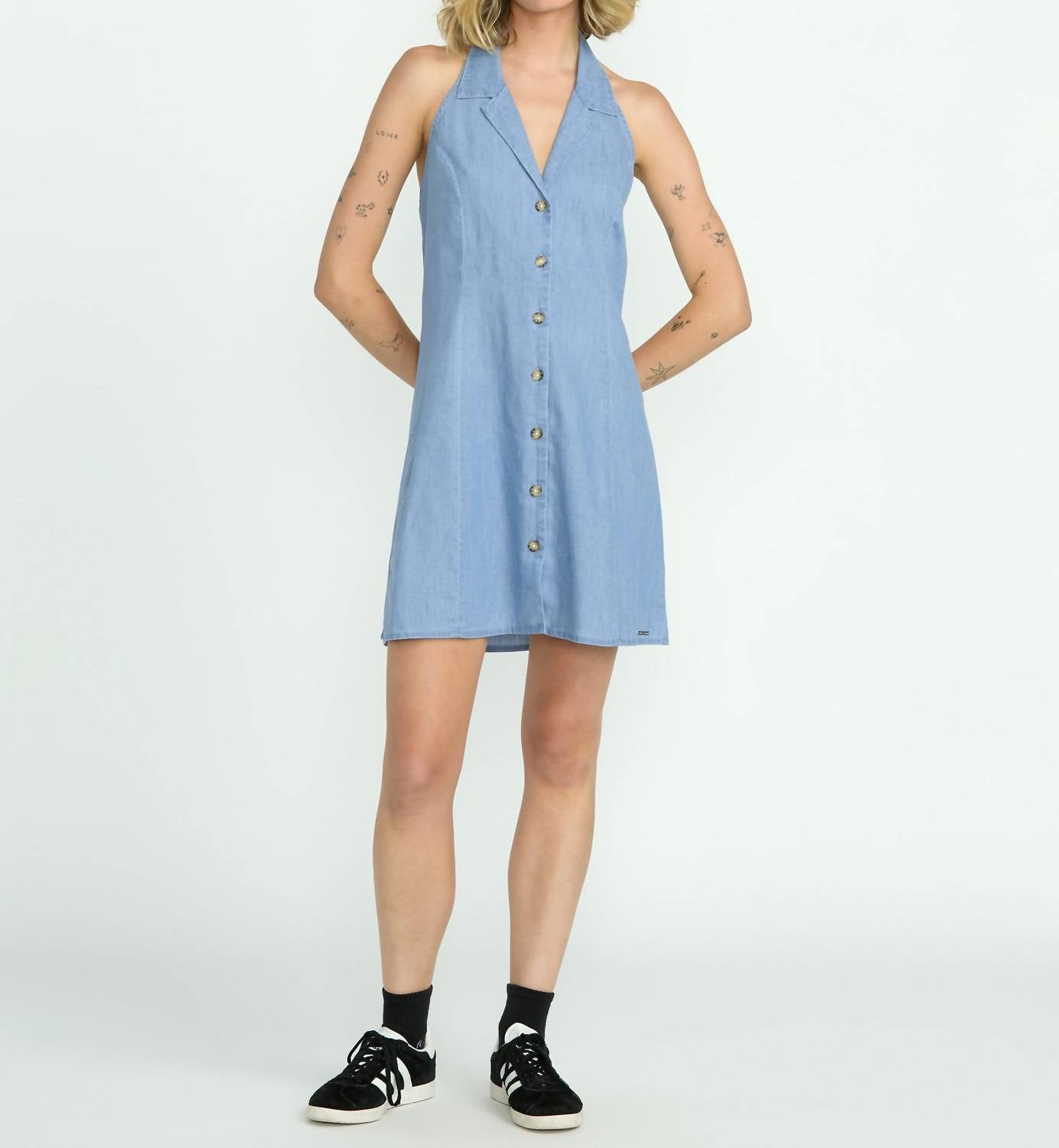 Volcom - Sweet Talker Denim Mini Dress