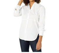 Elliott Lauren - Seamed Detail Button Front Shirt Casual Top