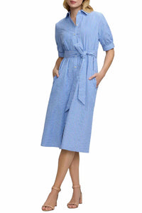 Foxcroft - Esther Seersucker Shirt Dress