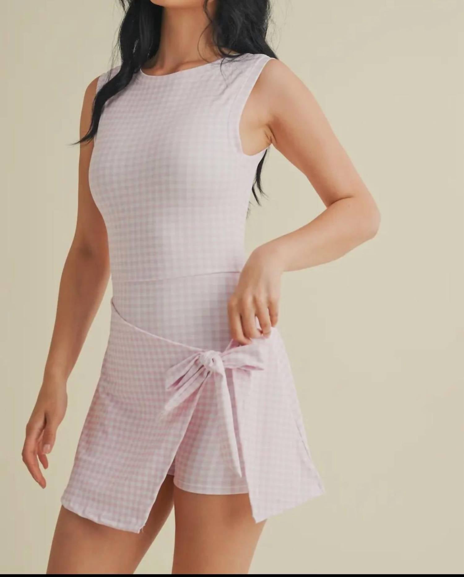 Kimberly C - Gingham Wrap Dress