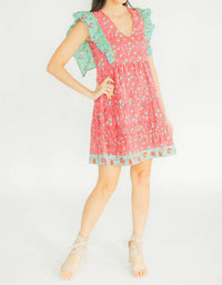 Victoria Dunn - Posey V-neck Mini Dress