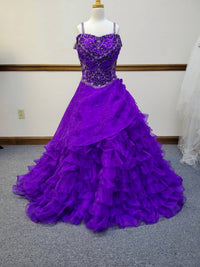 Little Rosie - Girl's Glitz Long Pageant Dress