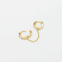 Au79 - Women's St Moritz Double Huggie With Chain Earrings