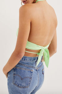 RANA CROPPED CROSS FRONT OPEN-BACK TOP