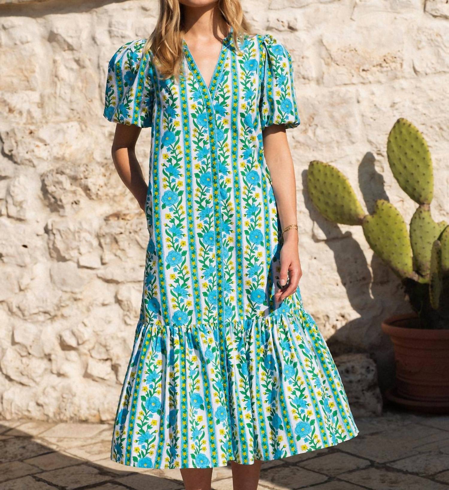 Pink City Prints - Daisy Midi Dress