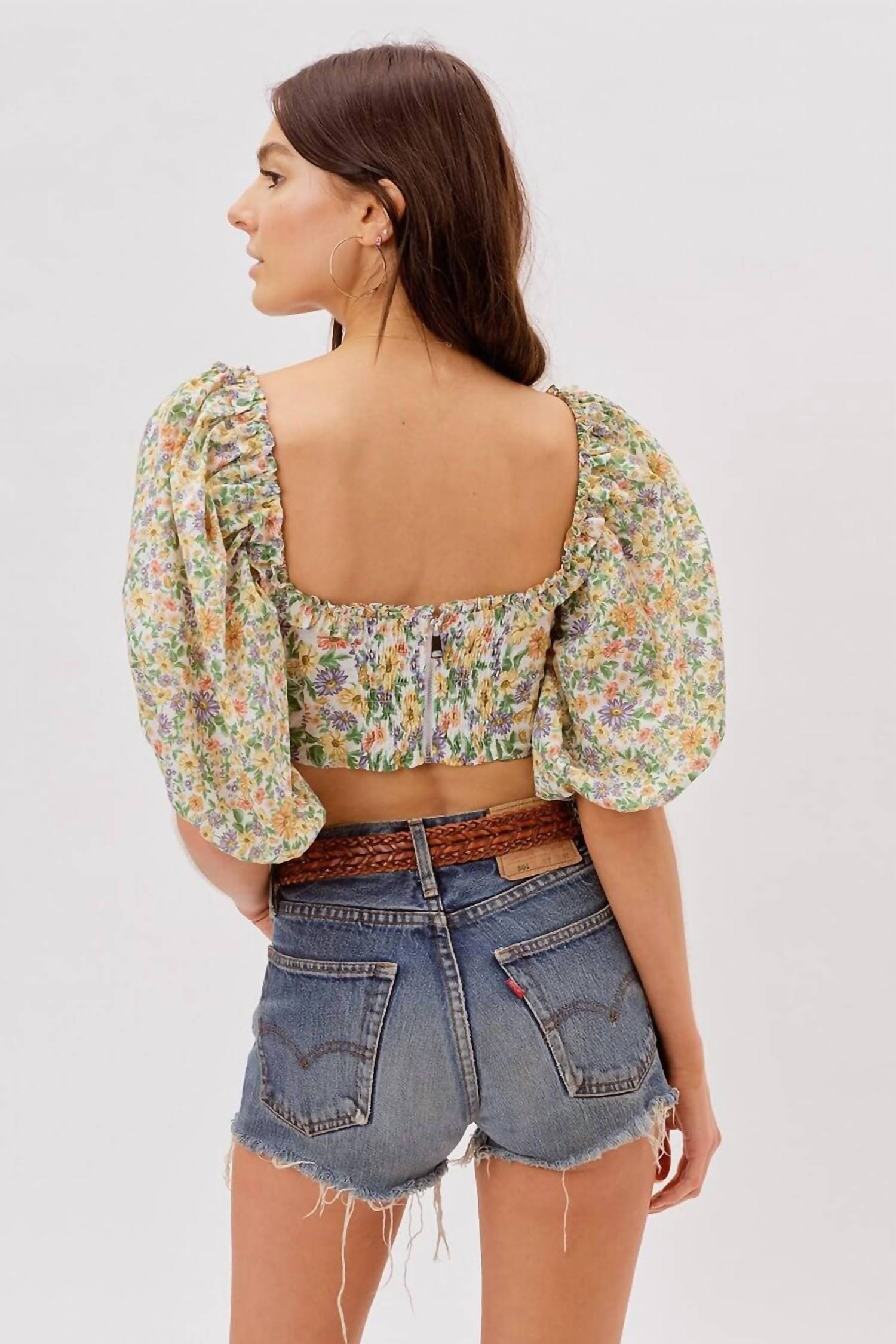 For Love & Lemons - Riley Puff Sleeves Top