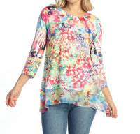 Jess & Jane - Chiffon Hem Top