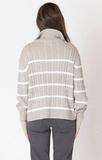Dex - Half Zip Cable Sweater - Plus