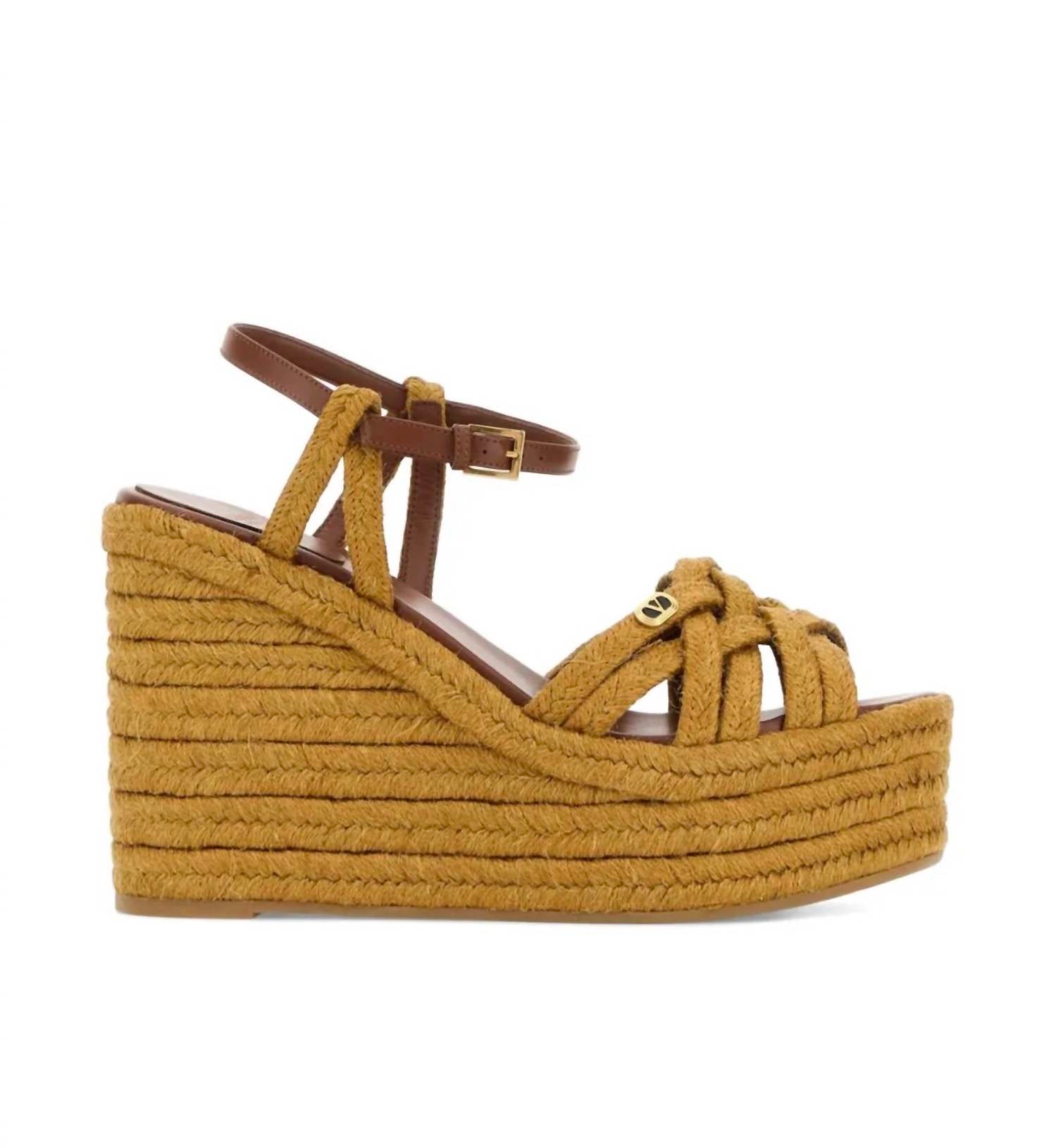 Valentino Garavani - Women's Woven Wedge Espadrilles Sandals