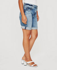 AG Jeans Sloan Short in blue - women's shorts - detail view